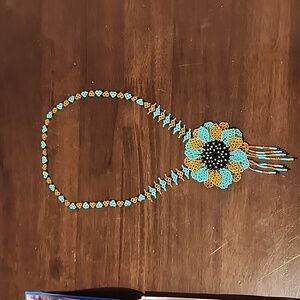 Mexican huichol necklace